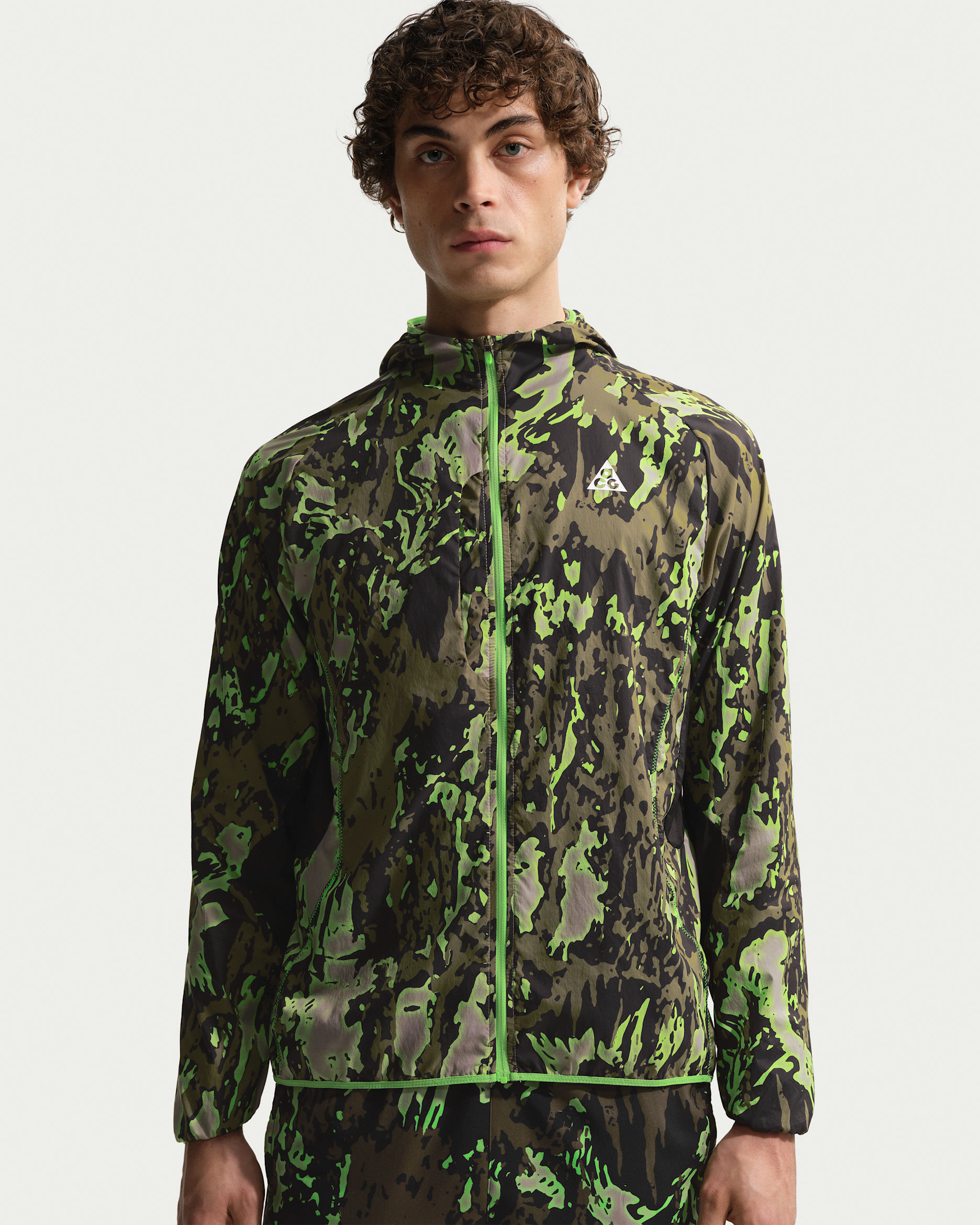 ACG ナイロンジャケット オリーブグリーン Nike ACG Men's Trail Running Jacket. Nike LU